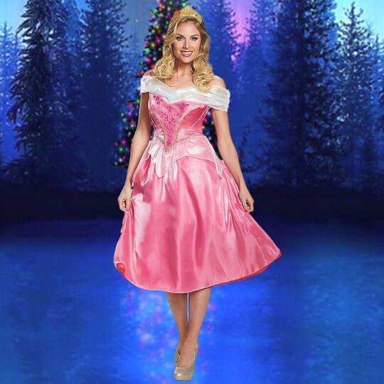 pink princess fancy dress adults Inspired Pink Princess Aurora Dress Cosplay Costume